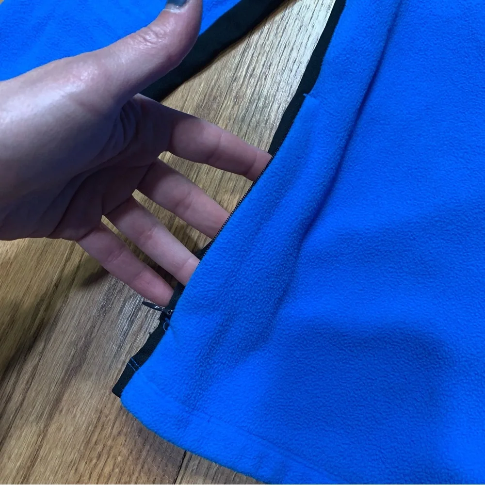Under Armour Full-Zip Light Fleece Jacket - Cerulean Blue & Black Medium - Picture 3 of 12